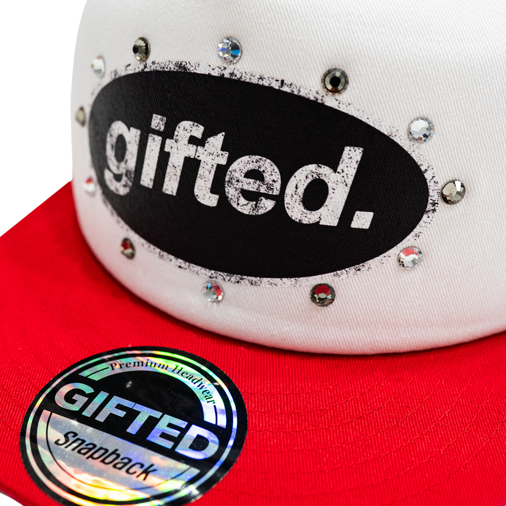 Everyone Is Gifted Hat White Red
