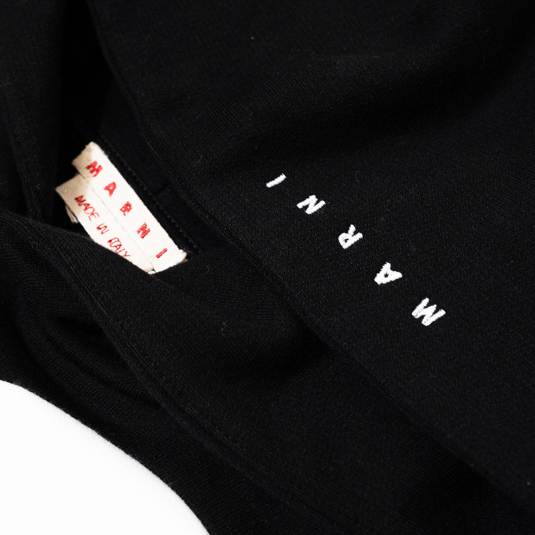 Marni Hooded Sweatshirt w/ Maxi Pois