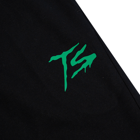 Terror Squad Black Out/Green Sweatsuit Full Set