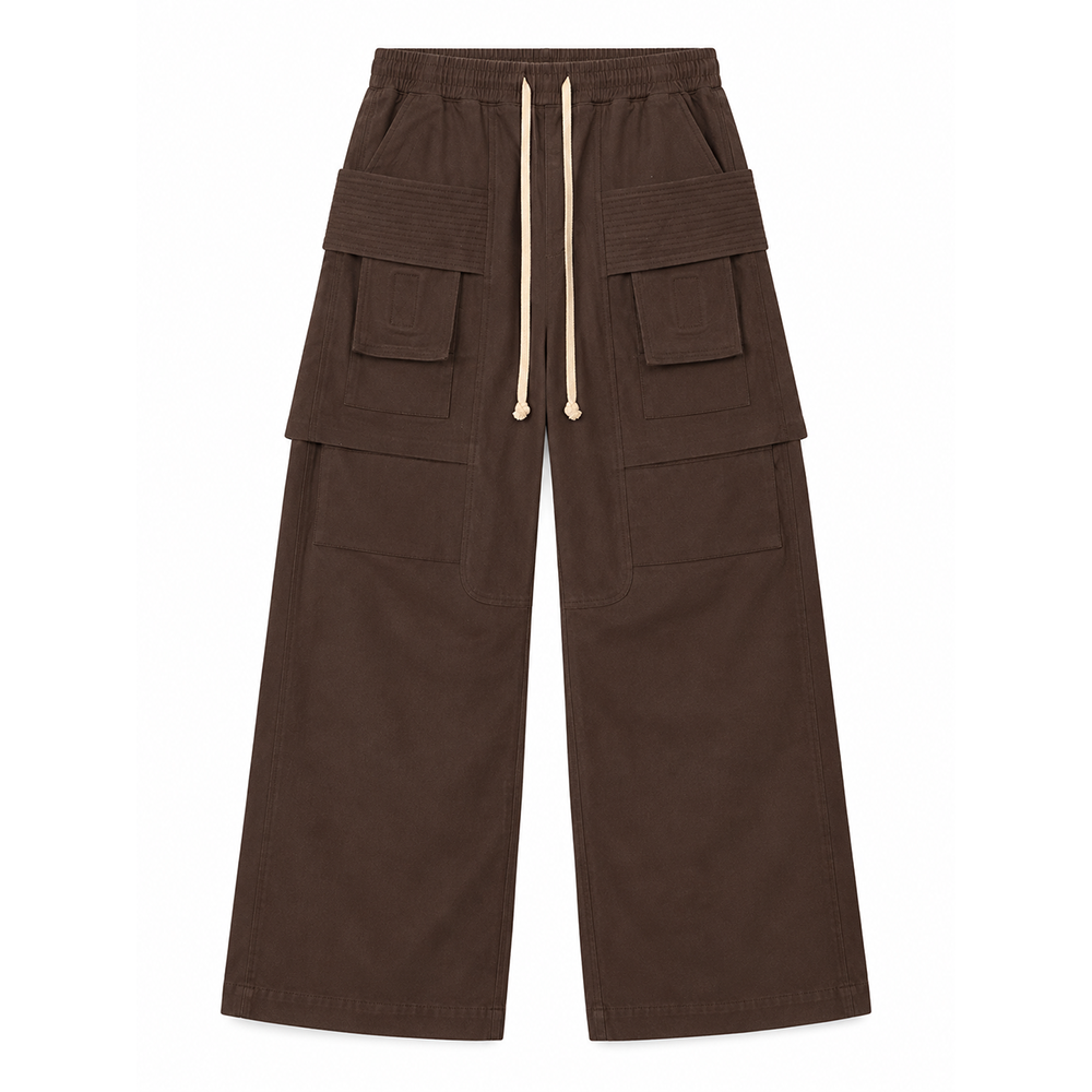 MNML Strapped Cargo Pants Brown
