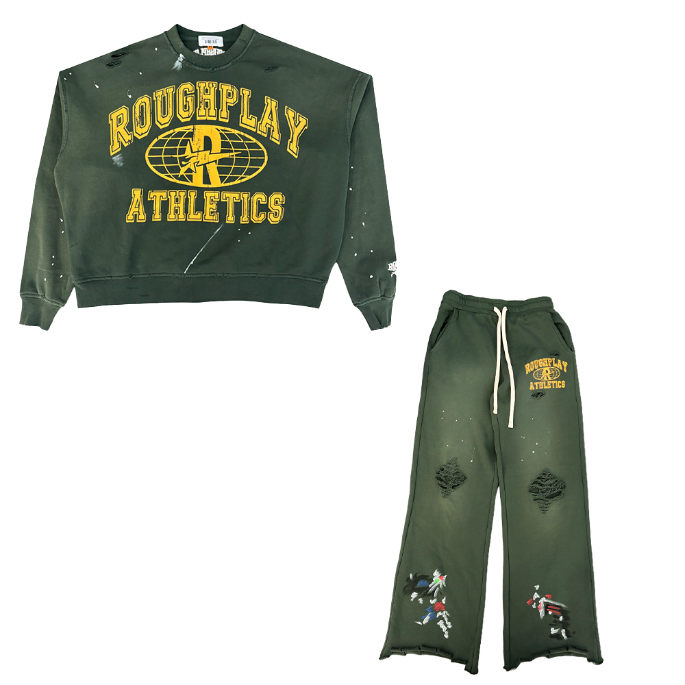 Rough Play Crewneck Sweatsuite Set