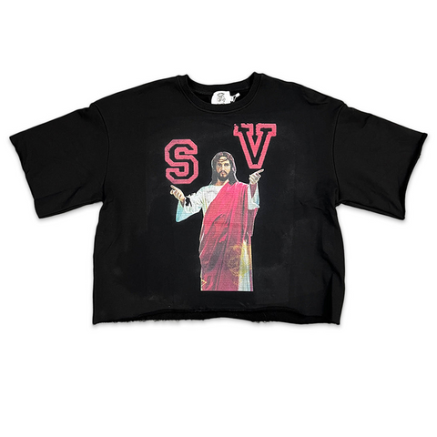 Saint Vanity Black Crewneck Tee