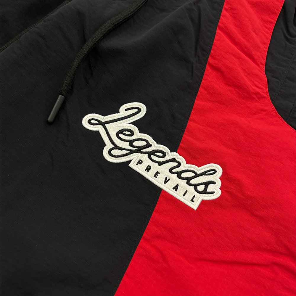 Legends Prevail  Black And Red Tracksuit Set