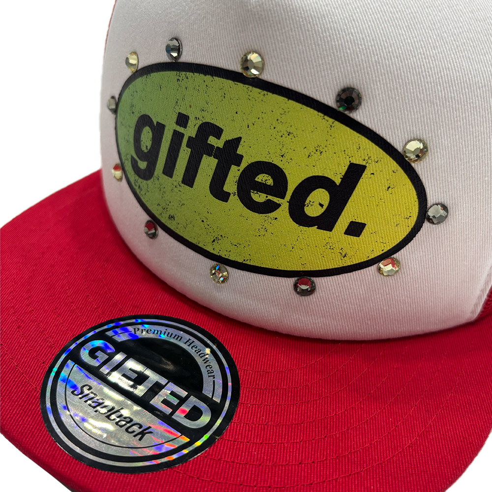 Everyone Is Gifted Hat White Red