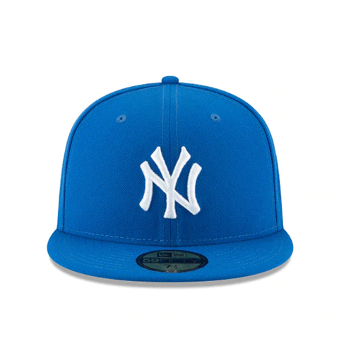 New Era 59Fifty Hat York Yankees MLB Basic Blue Fitted Cap