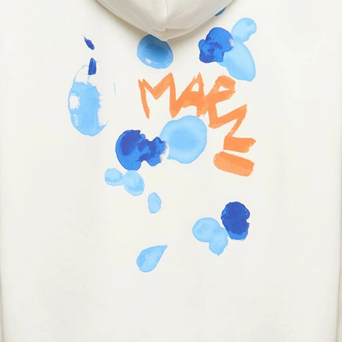 Marni Dripping Flower Hooded Sweatshirt