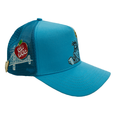 UP NYC Trucker Hat Sky Blue