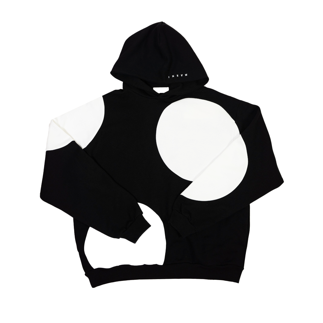 Marni Hooded Sweatshirt w/ Maxi Pois