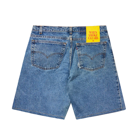 WSC VINTAGE DENIM SHORTS BACK