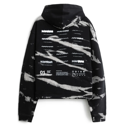 Stampd Sound System Tie Dye Cropped Hoodie